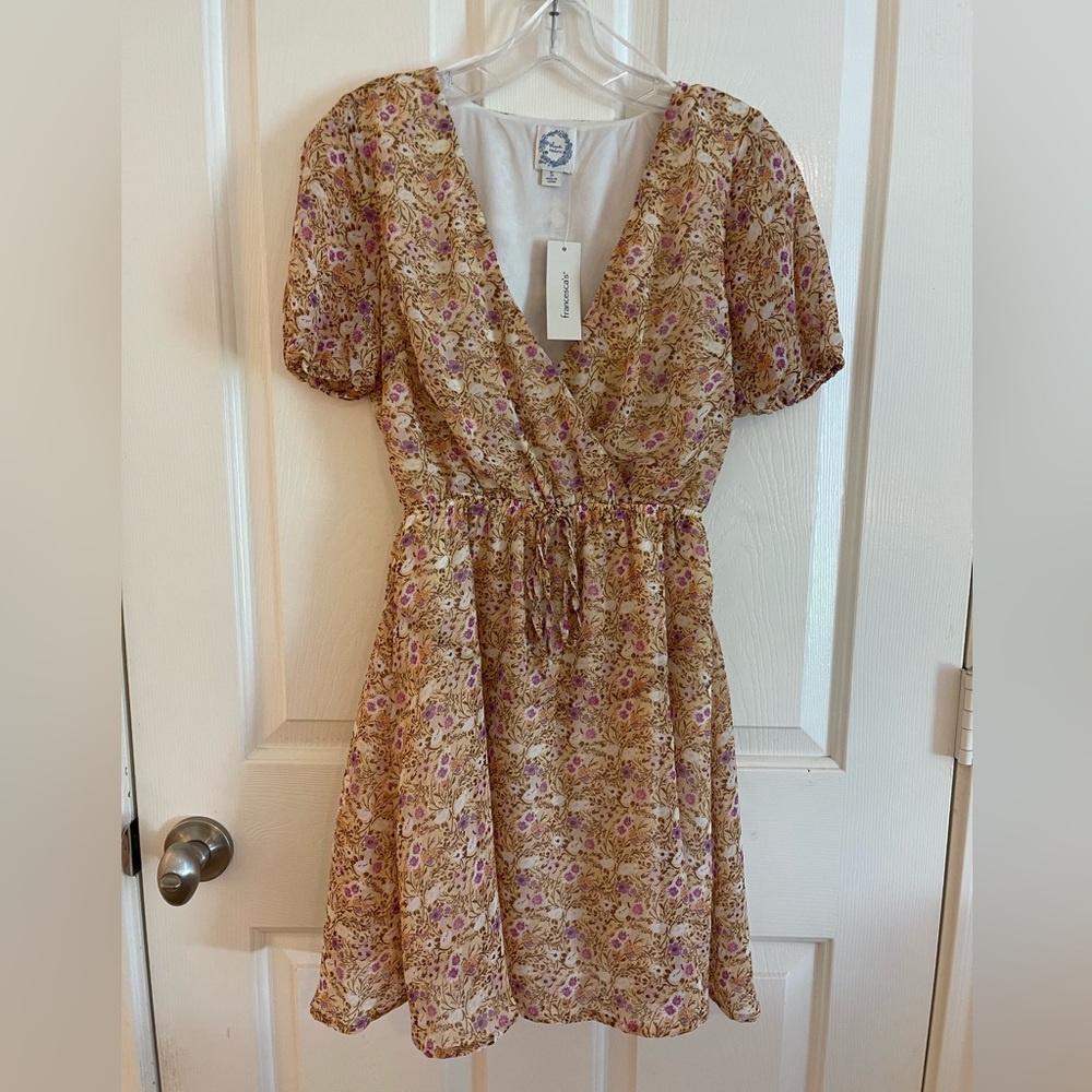 Yellow floral dress